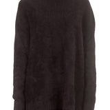 Rundholz Damen Racoon Rollkragenpullover oversized schwarz 