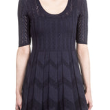 M Missoni Damen Strick Kleid navy