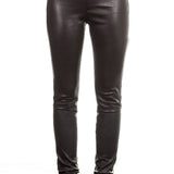 Helmut Lang Damen Leder Leggings schwarz