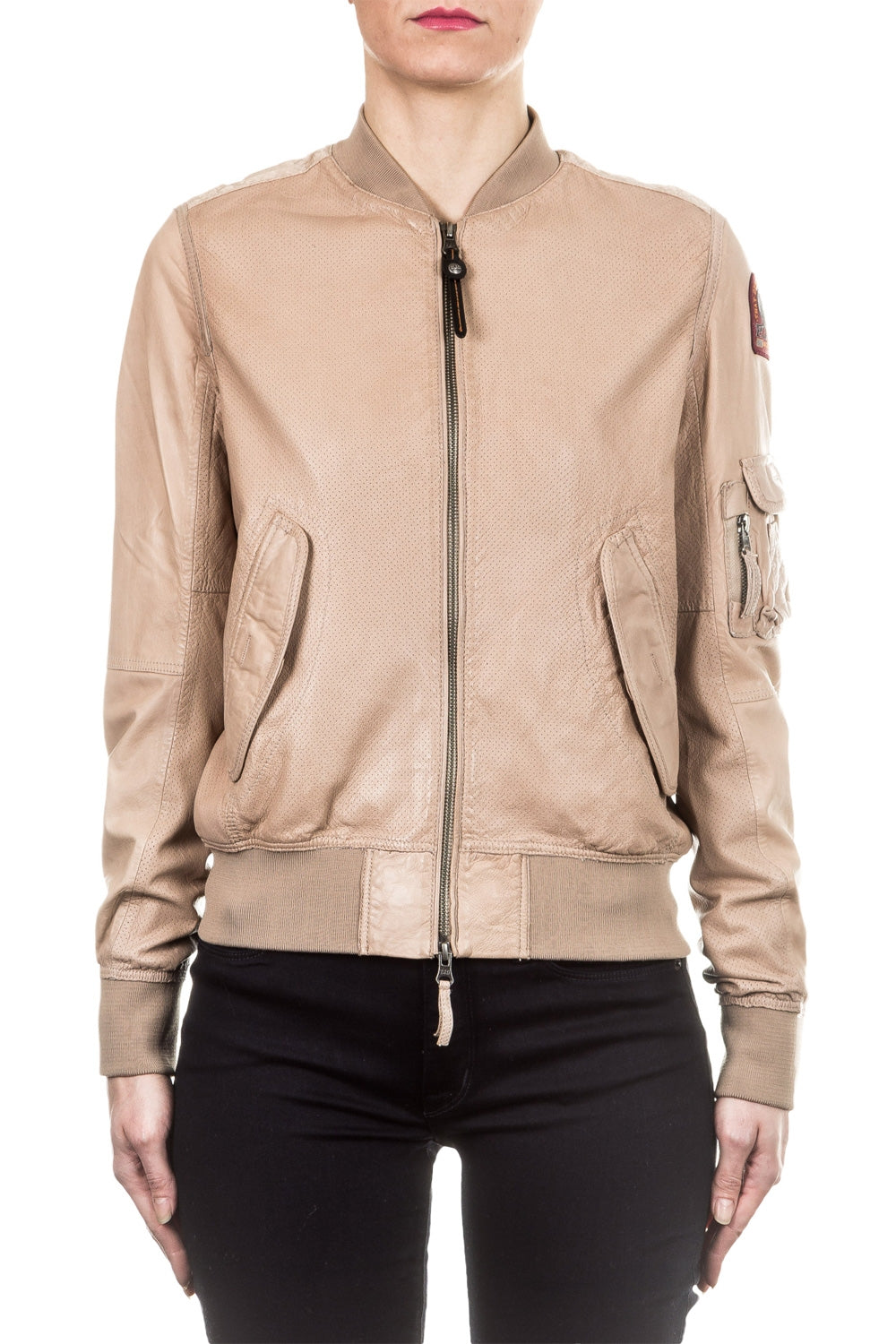 Parajumpers Lederjacke FLEUR beige