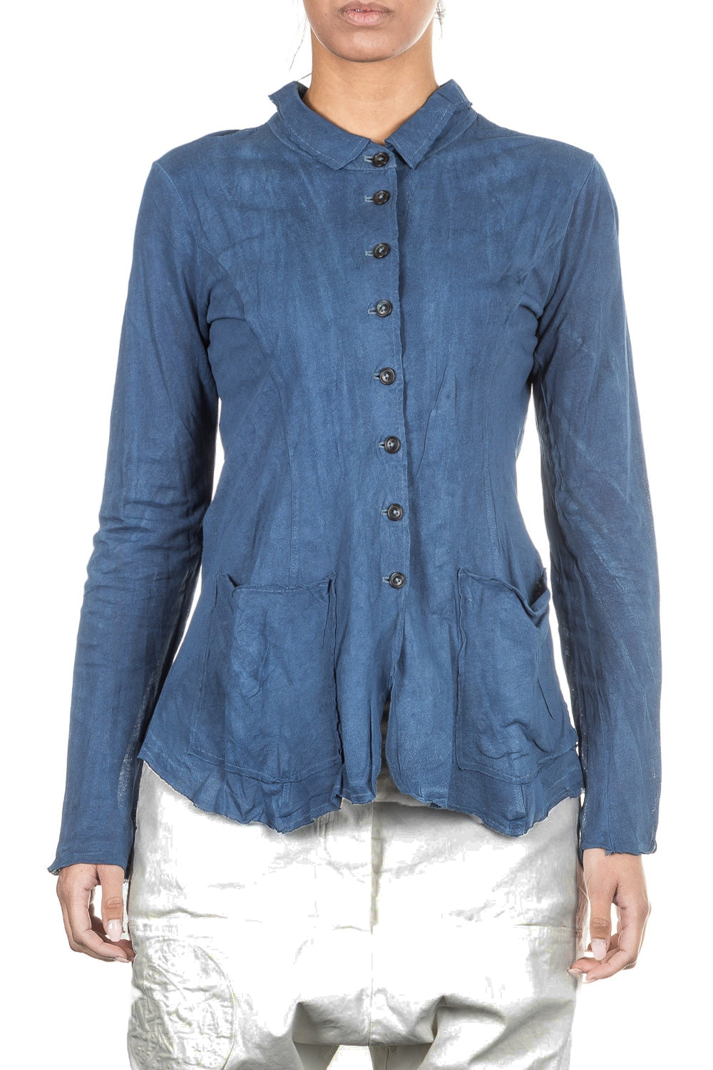 Rundholz Damen Jacke blau