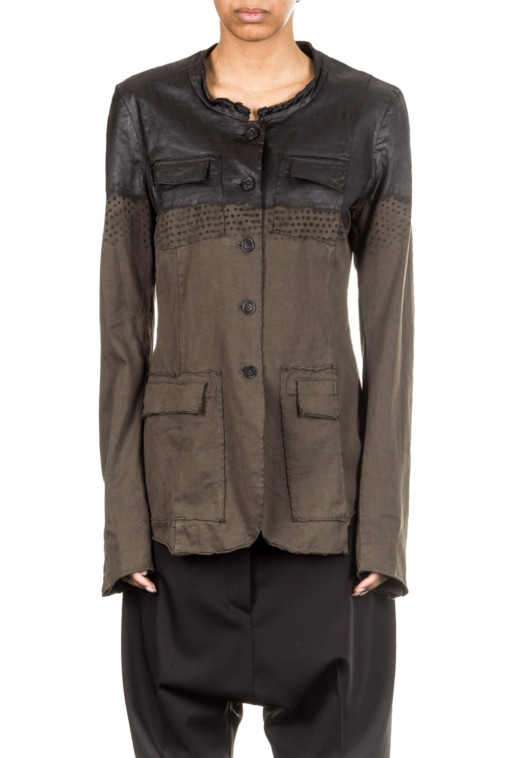 Rundholz Dip Damen Jacke mudd