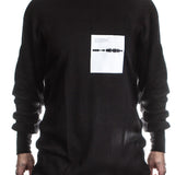 Julius Herren Oversized Langarm Sweatshirt schwarz