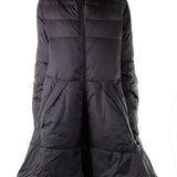 Rundholz Damen Thermo Parka  schwarz