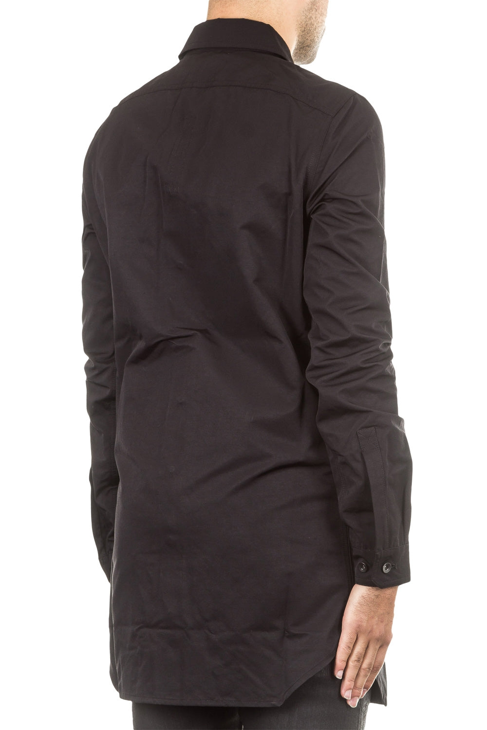 Rick Owens DRKSHDW Herren Hemd schwarz