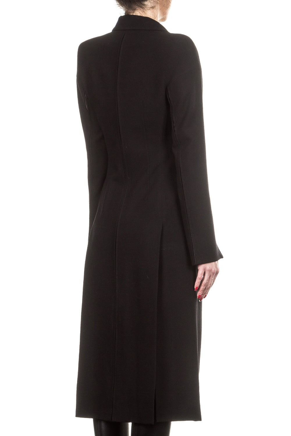 Ann Demeulemeester Damen Wollmantel schwarz