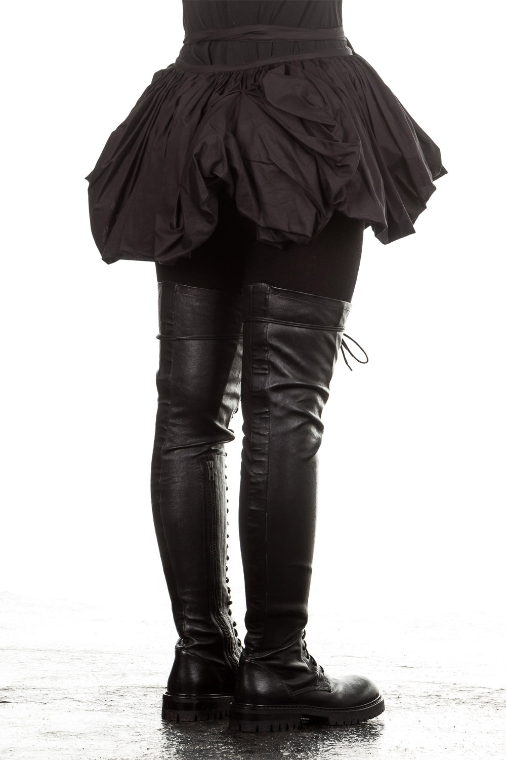 Ann Demeulemeester Damen Wickelrock Avantgarde schwarz 