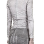 Rundholz Dip Damen Bluse Avantgarde grau