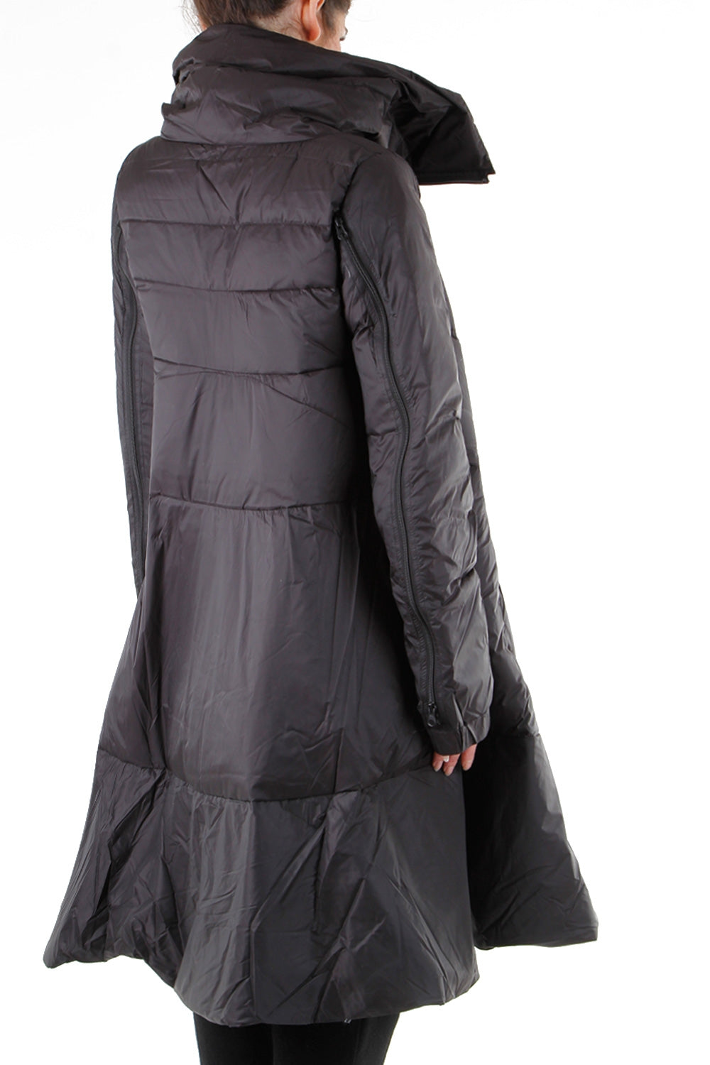 Rundholz Damen Thermo Parka  schwarz