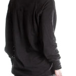 Julius Herren Oversized Langarm Shirt schwarz