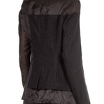 Rundholz Damen Jacke Gehrock schwarz