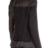 Rundholz Damen Jacke Gehrock schwarz