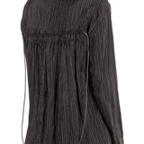 Rundholz Damen Bluse stripe schwarz 