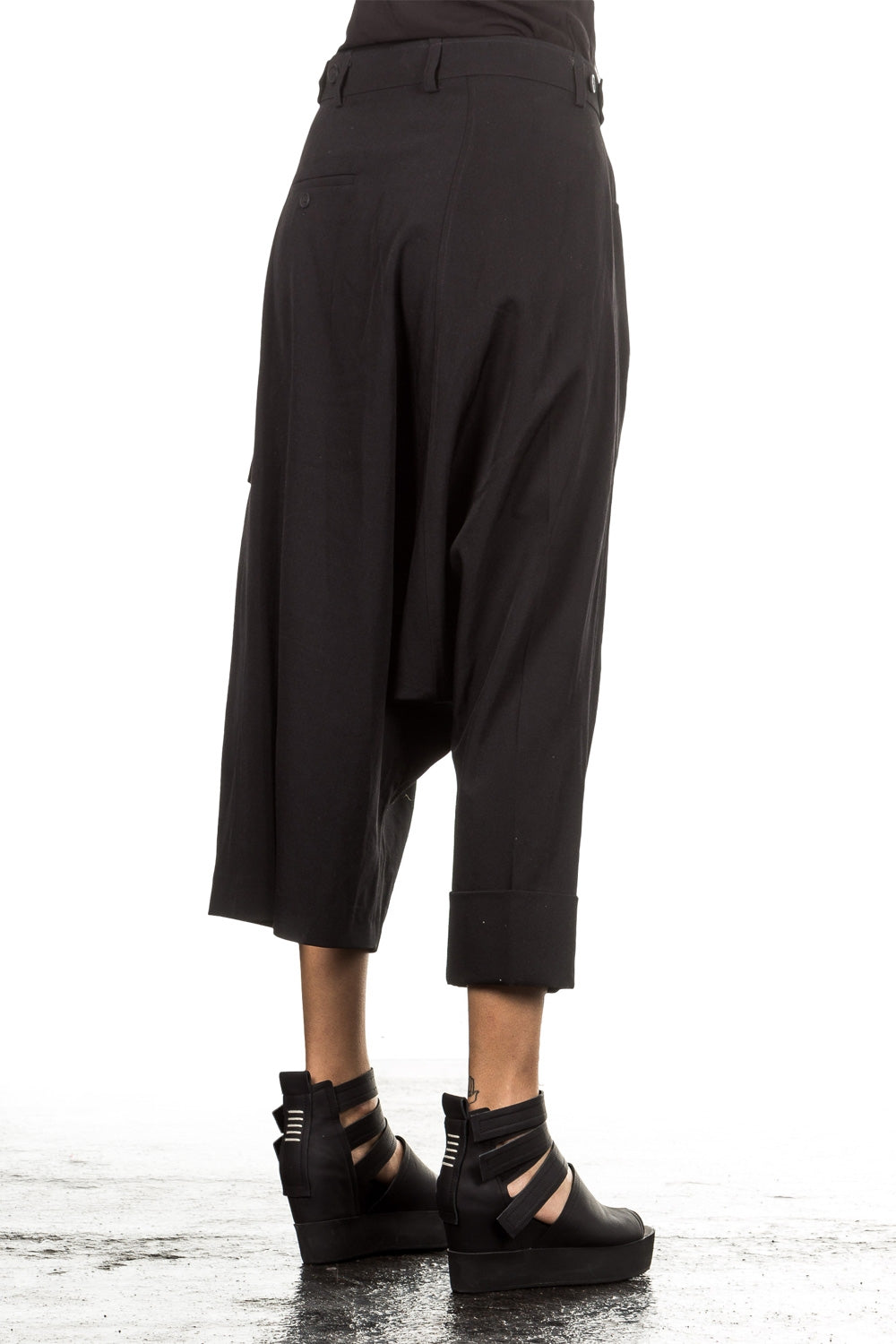 Rundholz Damen Sarouelhose schwarz