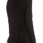 Rundholz Damen Langarmshirt Avantgarde schwarz