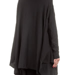 Rundholz Dip Damen Oversized Shirt mit Print schwarz