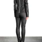 Isaac Sellam Damen Leder Jacke Blouson schwarz