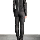 Isaac Sellam Damen Leder Jacke Blouson schwarz