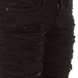 Robin`s Jean Damen Jeans STRASS schwarz