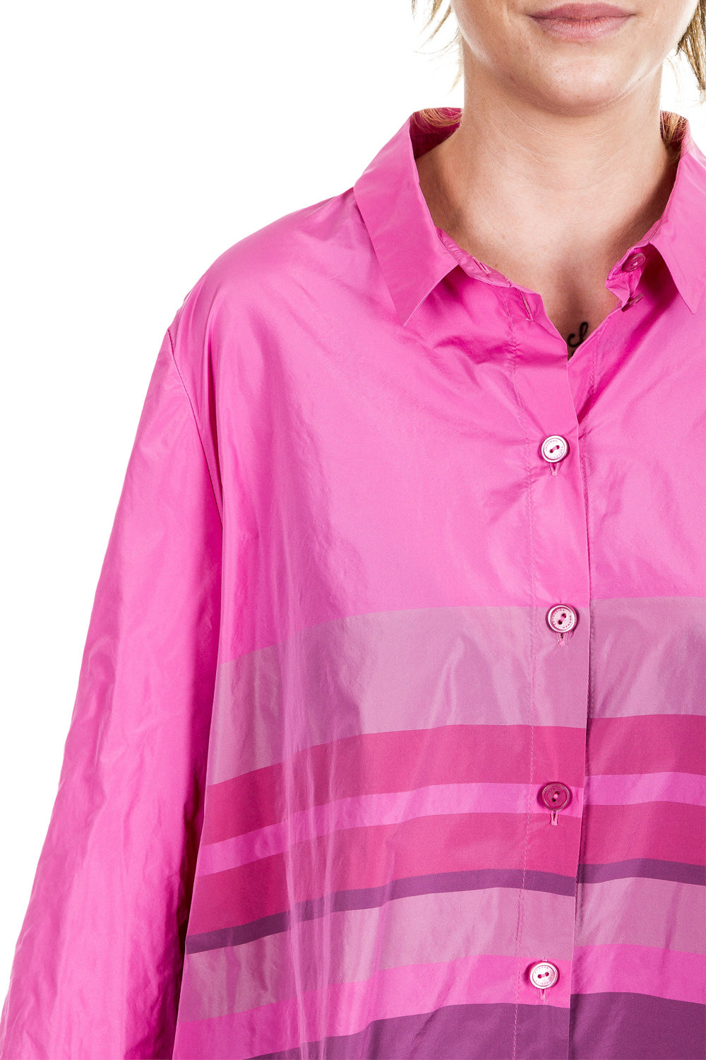 Katharina Hovman Damen Bluse Tunika pink