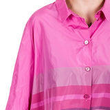 Katharina Hovman Damen Bluse Tunika pink