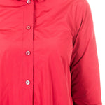 Katharina Hovman Damen Bluse Tunika rot