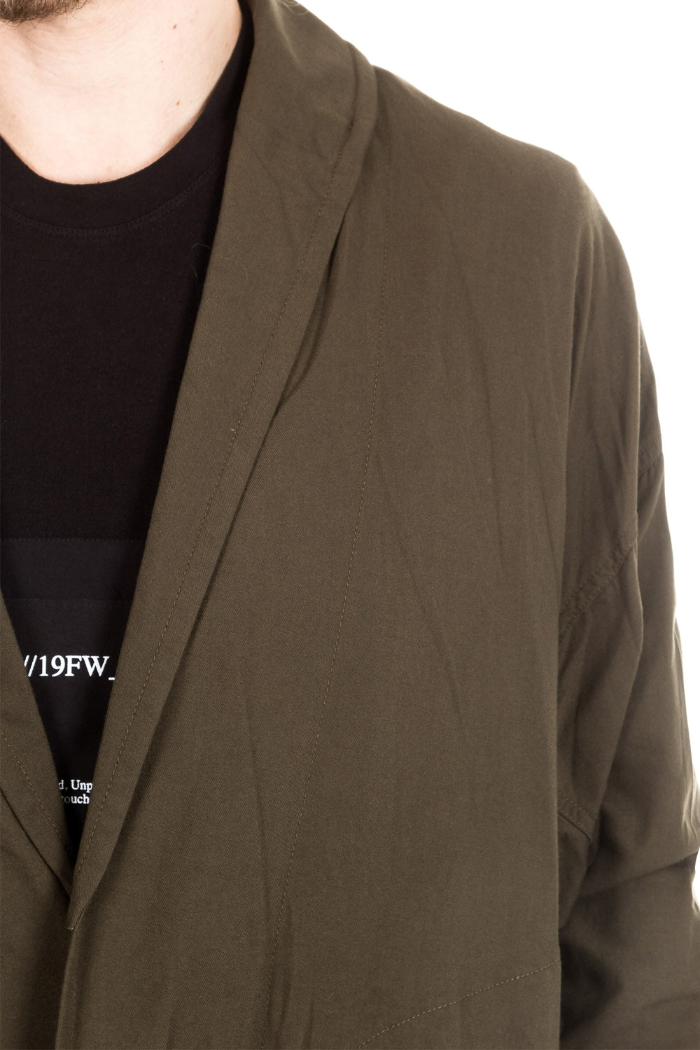 Julius Herren Mantel Oversized Avantgarde khaki