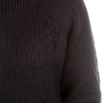 Julius Herren Grobstrick Pullover schwarz