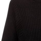 Helmut Lang Damen Strickcape Ripp schwarz