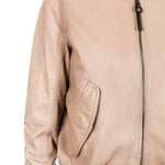 Parajumpers Lederjacke FLEUR beige