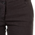 Masnada Damen Leinenhose schwarz