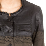 Rundholz Dip Damen Jacke mudd