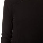 Rundholz Damen Langarmshirt Avantgarde schwarz