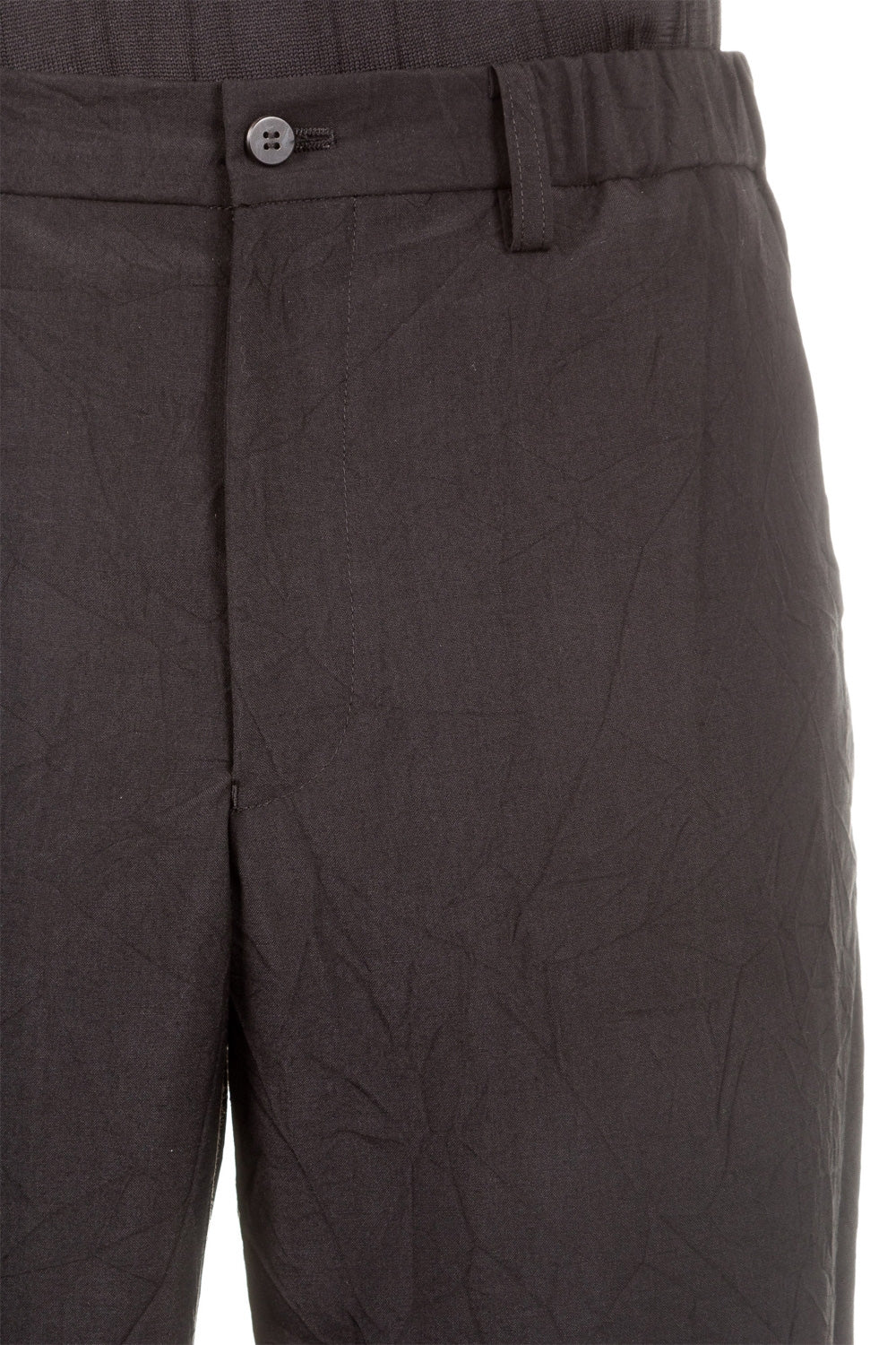 ISSEY MIYAKE Herren Hose Crashed Look schwarz