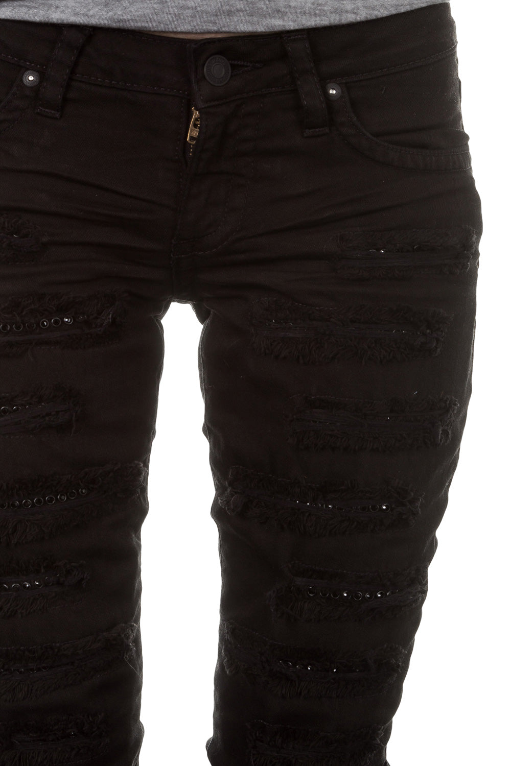 Robin`s Jean Damen Jeans STRASS schwarz