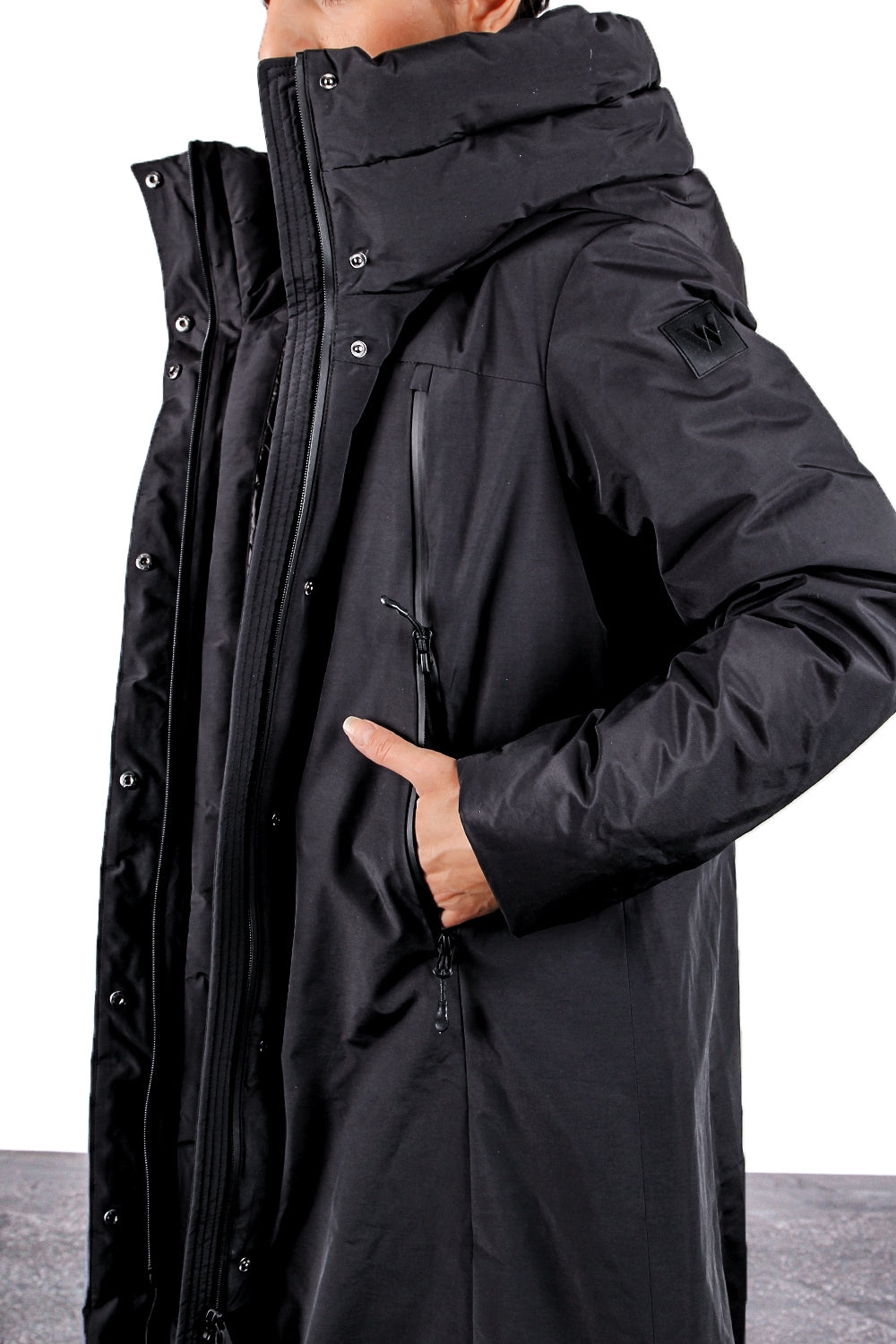 OUTHERE Damen Thermo Parka PRIMROSE DOWN JACKET schwarz