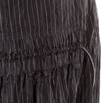 Rundholz Damen Bluse stripe schwarz 