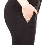 Masnada Damen Leinenhose schwarz