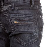 Robin`s Jean Herren Jeans MOTARD PATCHES dunkelblau