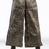 Daniela Gregis Crashed Culotte Ladies Pants Silk bronze