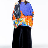 Daniela Gregis Ladies Crashed Oversized Shirt multicolour