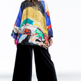 Daniela Gregis Ladies Crashed Oversized Shirt multicolour