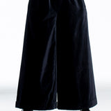 Daniela Gregis ladies velvet trousers culottes black