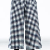 Daniela Gregis ladies pants wide check black and white