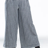 Daniela Gregis ladies pants wide check black and white