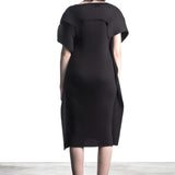 Issey Miyake women's midi dress with pleated honeycomb structure black