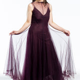 Marc Le Bihan ladies dress with tulle skirt purple