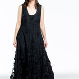 Marc Le Bihan ladies lace dress silk long black