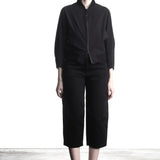 Y's Yohji Yamamoto ladies bomber jacket black