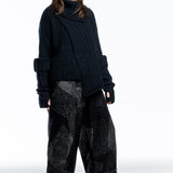 Y's Yohji Yamamoto women's pants wide gray black